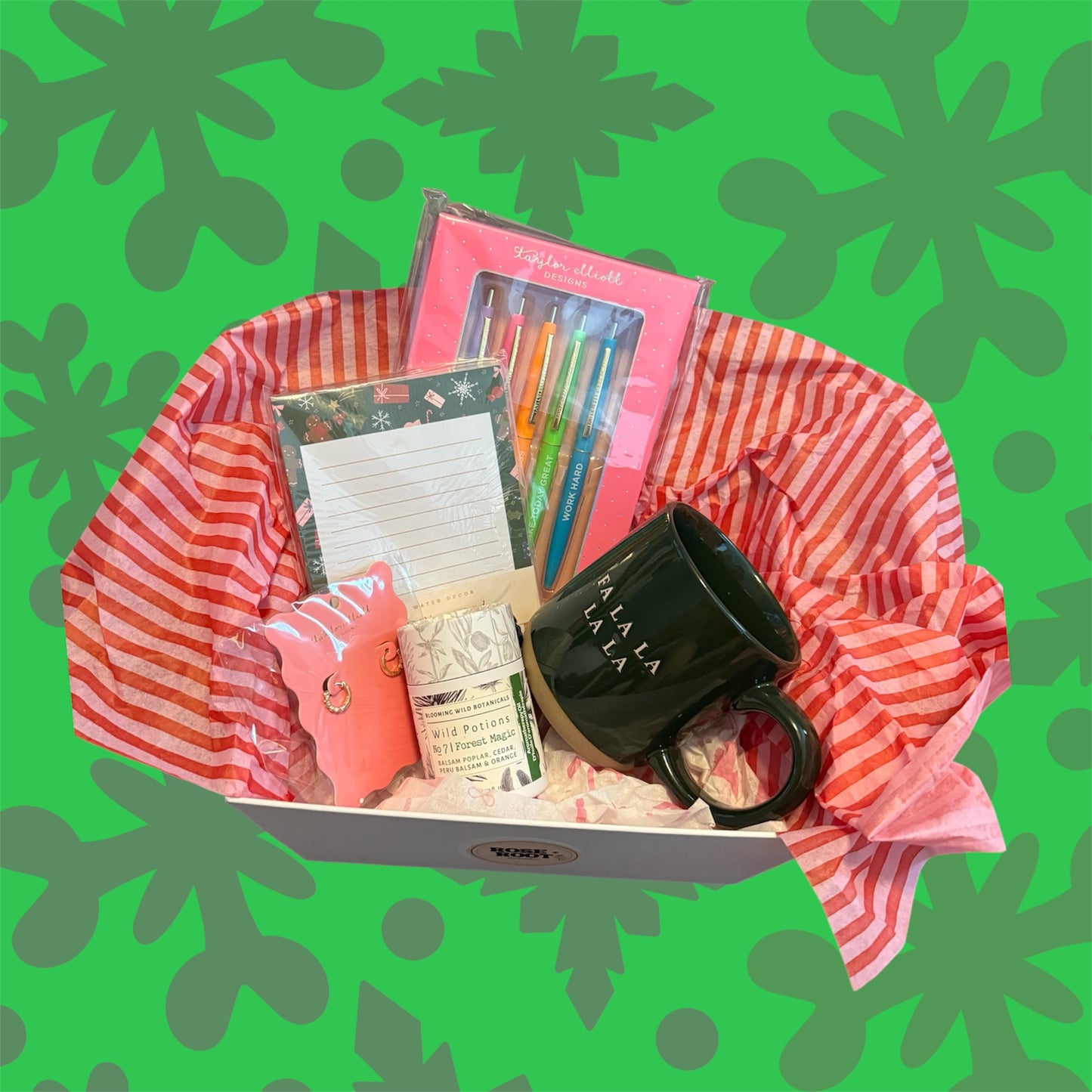 Holiday Gift-Basket with 14k Plated Jewelry