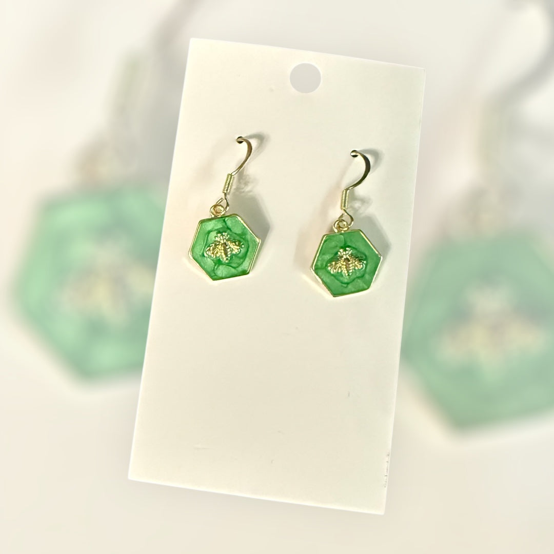 Busy Bee Earrings | 14k Plated