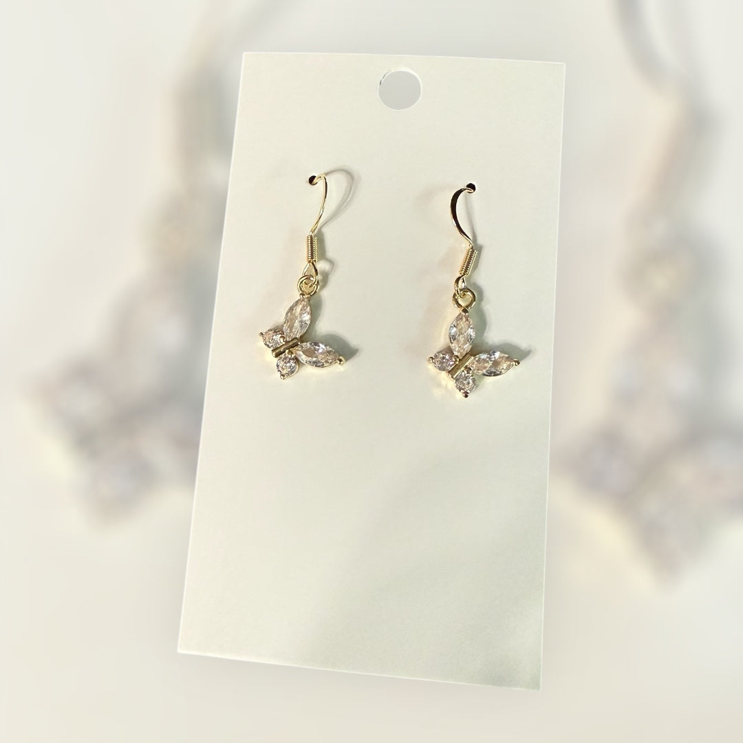 Butterfly Earrings | 14k Plated