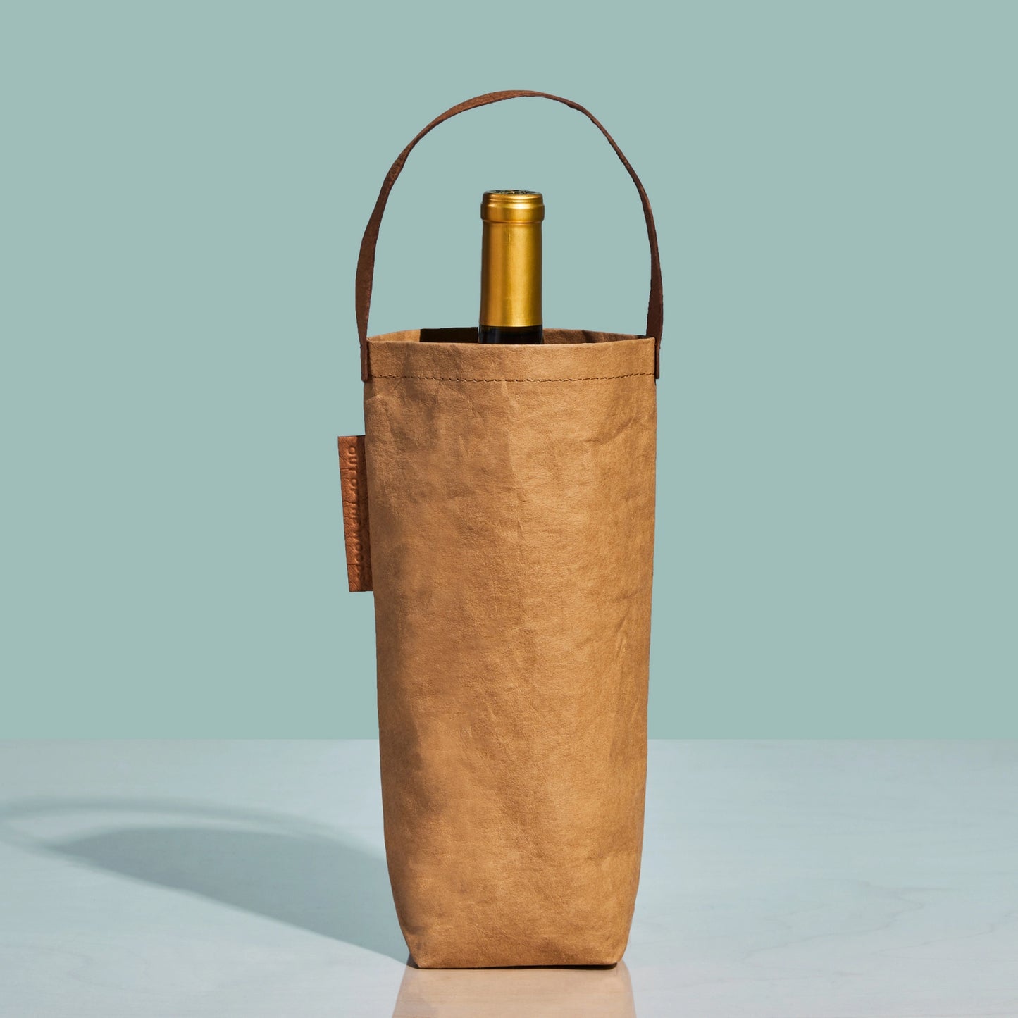 Small Reusable Wine Tote, Sahara