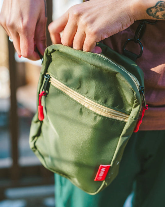 Recycled Crossbody Bag - Olive/Khaki | Keep Nature Wild