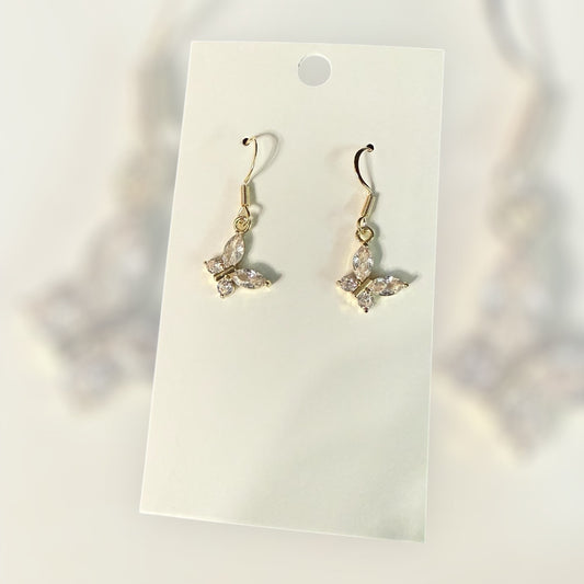 Butterfly Earrings | 14k Plated