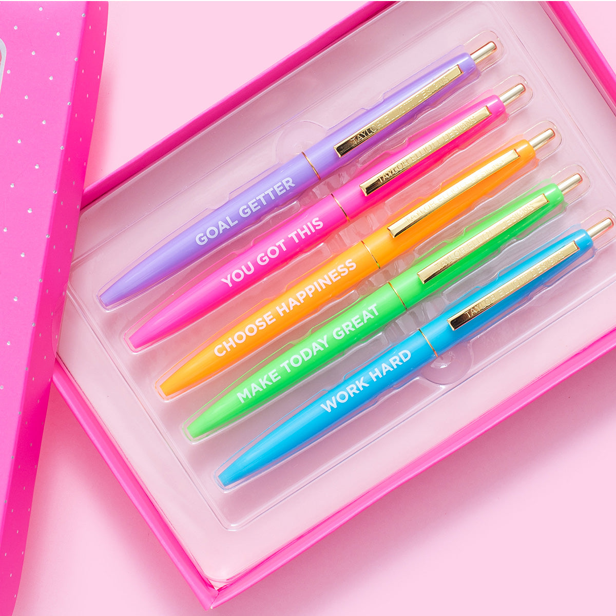 Choose Happiness Pen Set - 5 Pens! | Taylor Elliott Designs