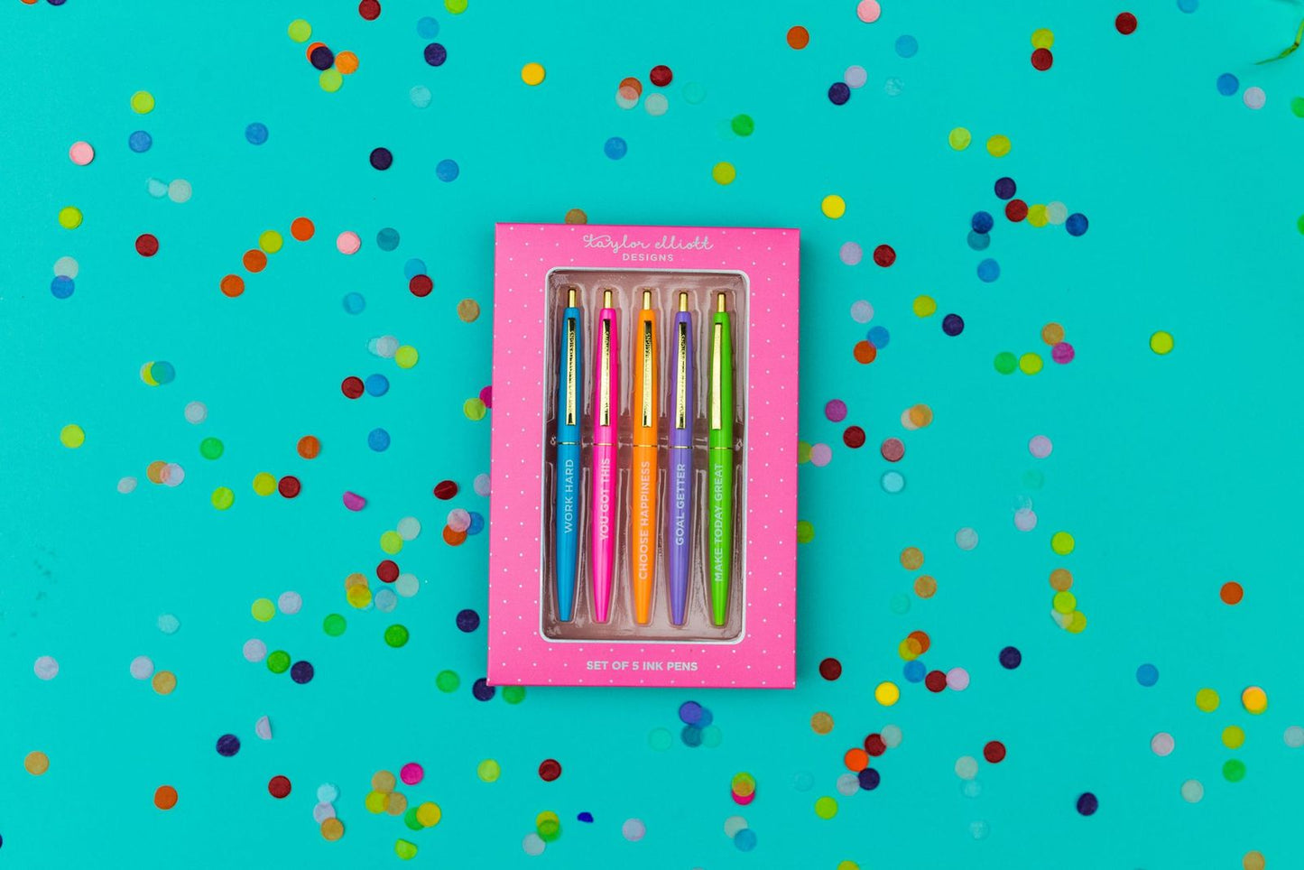 Choose Happiness Pen Set - 5 Pens! | Taylor Elliott Designs